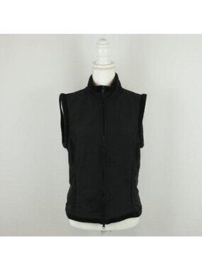 Prana Women's Medium Black Sherpa Fleece Lined Full Zip Casual Vest